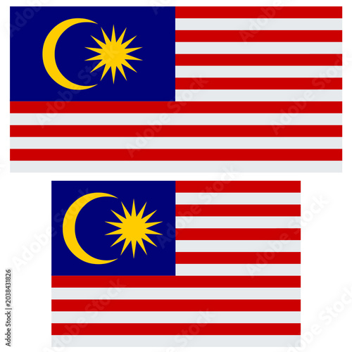 Canvas Print Drapeau de la Malaisie en 2 formats