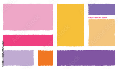 Colorful Abstract Paper Frame Template Collection Set