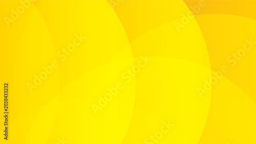Vibrant abstract background filled with dynamic overlapping circular gradient shapes in bright yellow and warm orange tones for energy layout.