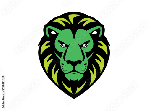 Green alien skull with heart-shaped wings vector illustration
