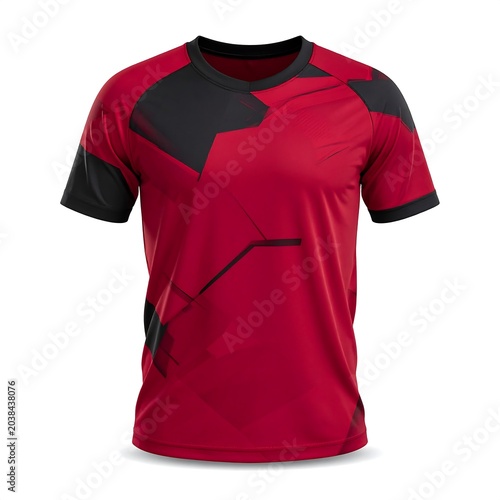 Red sleeveless womens athletic workout top.