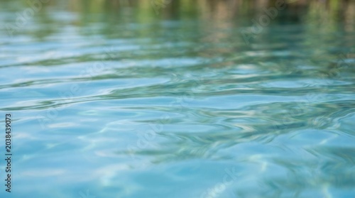 Crystal Clear Water Surface Ripples in Tropical Environment