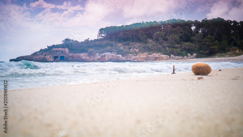 Fotografie View on beach Cala S'Amarador in Mallorca, Balearic Islands, Spain