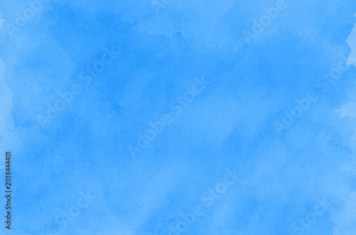 Blue watercolor background, texture paper