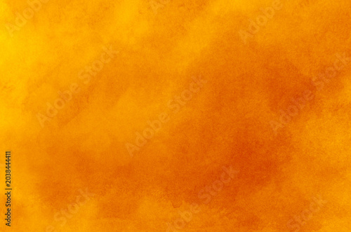Abstract orange watercolor background texture