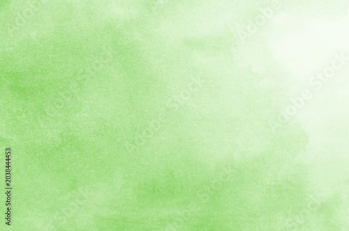 Abstract green background in watercolor style