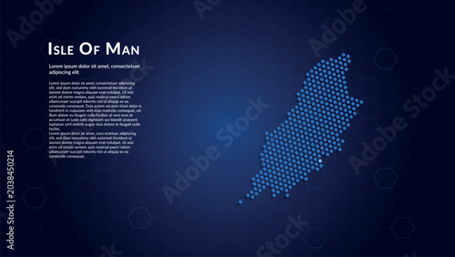 Bild auf Leinwand Map of Isle Of Man