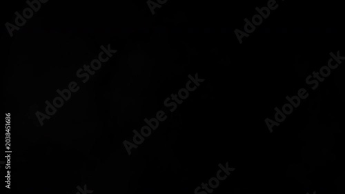 Bullet Impact Spark Flash FX with Smoke Animation Isolated on Black Background