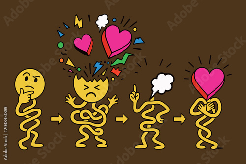 Photos Emotional Transformation Cartoon