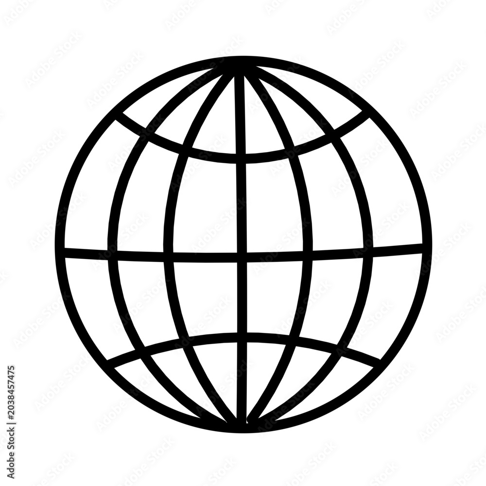 Obraz premium earth globe icon, vetor illustration