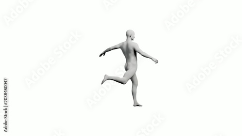 Mannequin figure standing front view