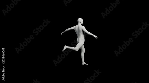 Mannequin figure standing front view