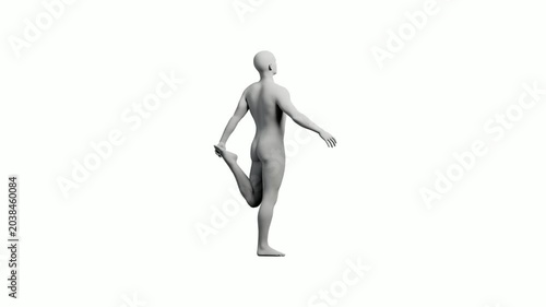 3D mannequin figure model front view