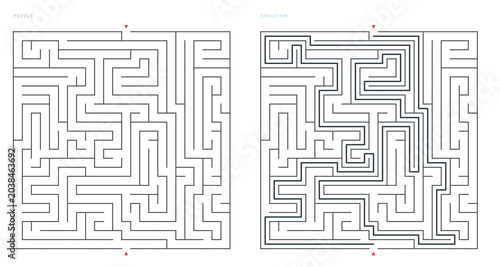 Minimalist Maze Design for MLK Day - J4I