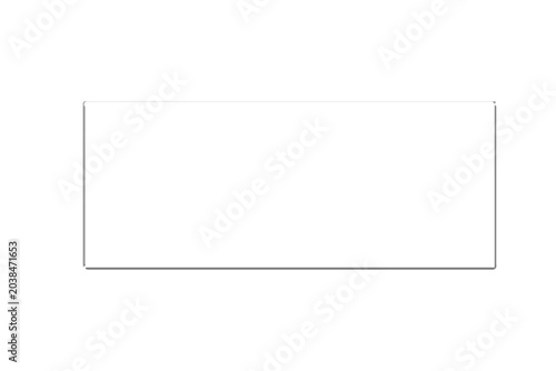 Minimalist plain gray rectangle with rounded corners isolated on transparent background