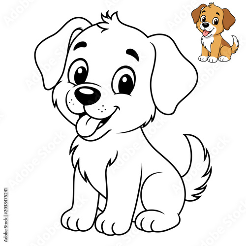 coloring book animals eps 10