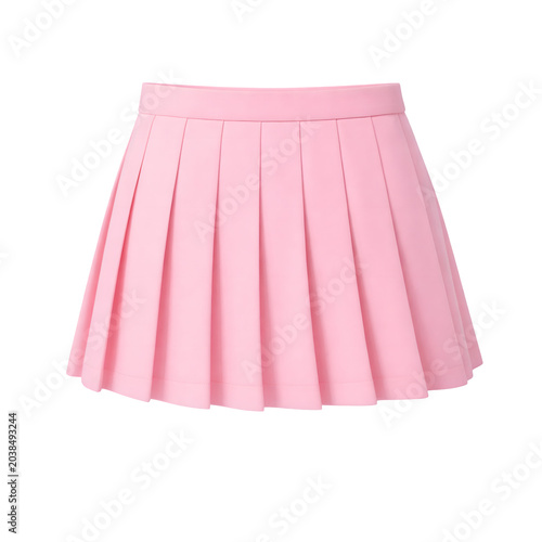 Pink Pleated Skirt PNG Transparent Background | Cute Fashion Mini Skirt High Quality