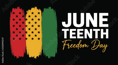 Tableau sur toile Juneteenth Freedom Day, Emancipation Celebration, African American Heritage, Bla