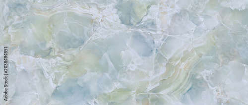 Quadro su tela Marble background shows a beautiful green polished stone surface with detailed n