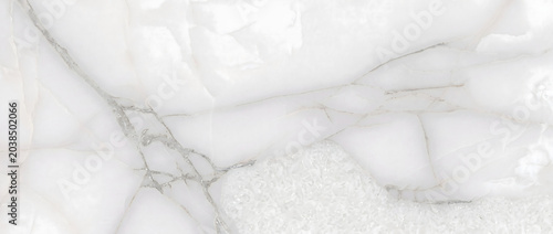Canvas-taulu Onyx background features a beautiful white marble stone surface with natural tra