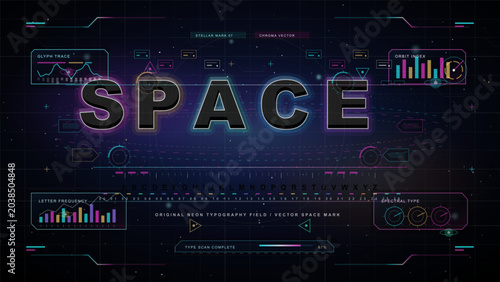 Holographic safety array HUD with biohazard, security, toxic and alert icons, circular scanners, data pods and dark technical grid background