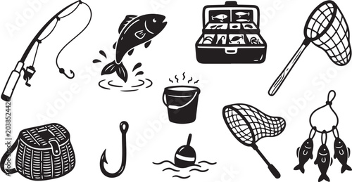 Foto Black and white of sports equipment and a tennis player tennis racket badminton