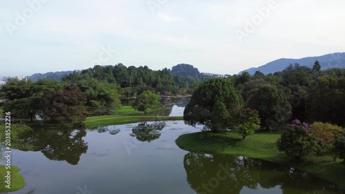 lake and mountains