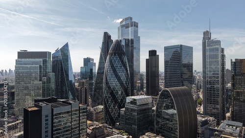 Fotografija London Cityscape Featuring Modern Towering Skyscrapers