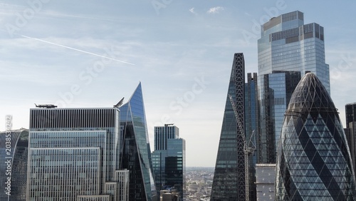Εκτύπωση καμβά London Financial District Skyline With Iconic Modern Skyscrapers