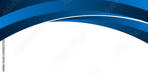 Abstract Blue and Grey Wave Background with Smooth Dynamic Curves