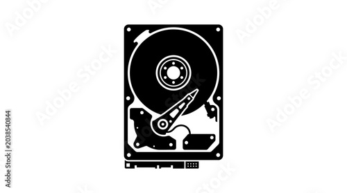 Hard disk drive storage device component.