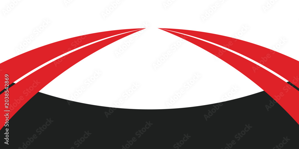 Fototapeta premium abstract black red dynamic curve background.