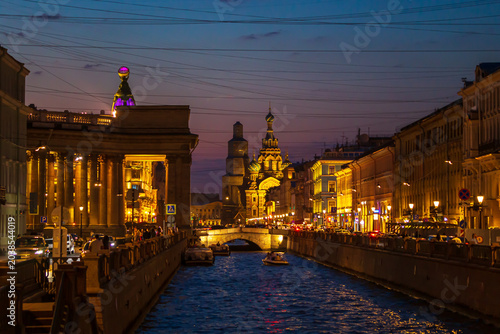 Photos Beautiful view of the Church of the Savior on Spilled Blood and the Griboyedov Canal