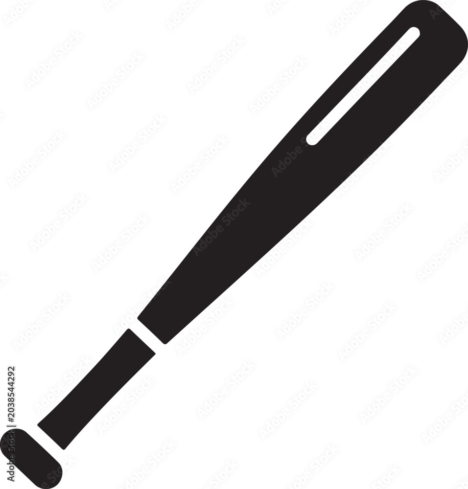 Naklejka premium Baseball bat icon isolated on transparent background