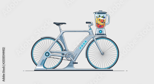 Futuristic Bicycle Blender Concept for Healthy Lifestyle