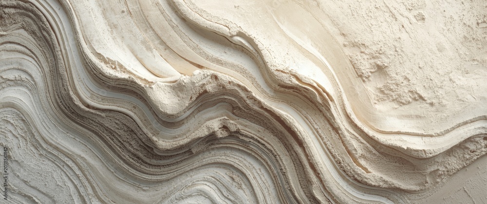 Fototapeta premium Dynamic abstract background showing layered textures with soft daylight copy space