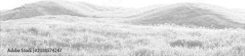 Photos Abstract dotted pattern creating a textured mountainous landscape effect, abstract art, visual art