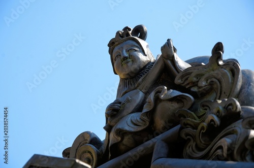 Quadro su tela 旧来住家住宅 庭門の七福神
