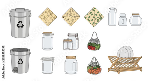 Zero Waste Lifestyle Essentials Collection for Sustainable Living.