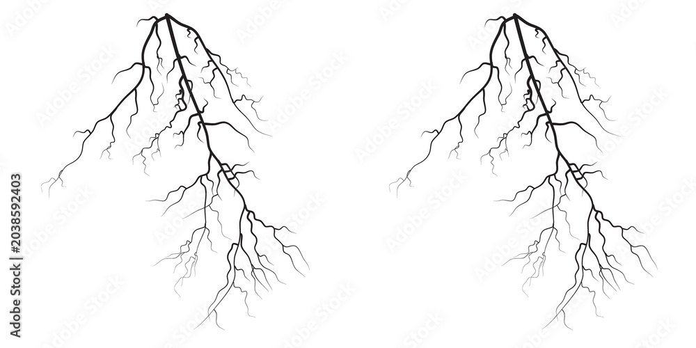 Fototapeta premium Lightning trace path Heavy neon glowing, as extreme energy.