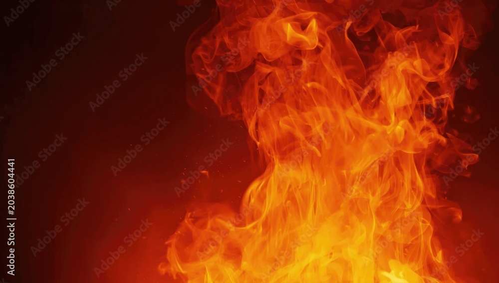 Fototapeta premium Flame shades capturing the essence of heat energy
