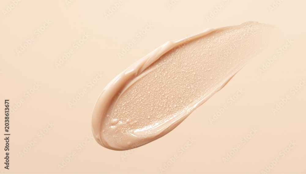 Fototapeta premium Cream for facial skin with silky cushion texture finish