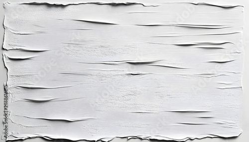 Creased white poster, mockup ready look.