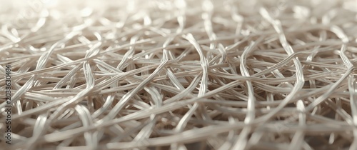 Decorative background featuring intricate filament interlacement on fiberglass surface
