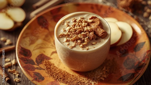 Creamy vegan apple smoothie...