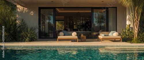 Contemporary tropical villa...