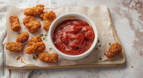 Crispy fried chicken nugget...