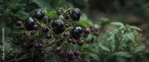 Cluster of toxic Atropa bel...