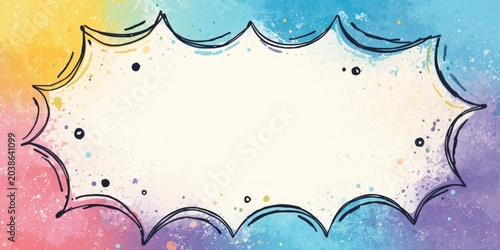 Colorful Doodle frame desig...