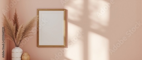 Framed art in natural wood ...